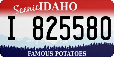 ID license plate I825580
