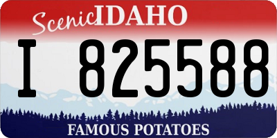 ID license plate I825588
