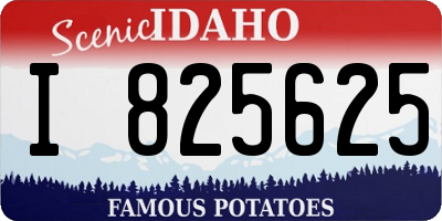 ID license plate I825625