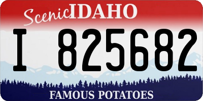 ID license plate I825682