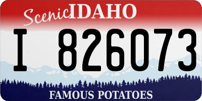 ID license plate I826073