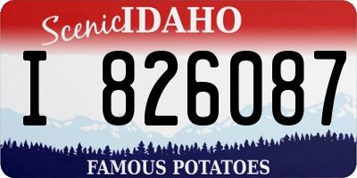 ID license plate I826087