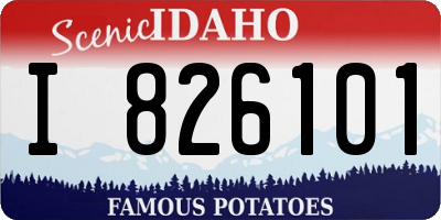 ID license plate I826101