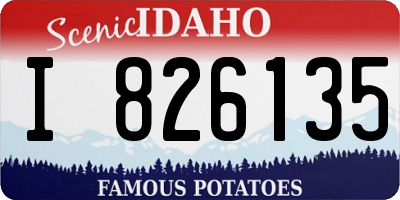 ID license plate I826135