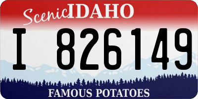 ID license plate I826149