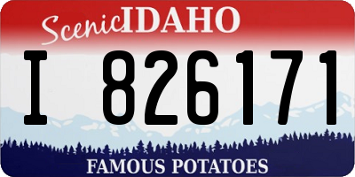 ID license plate I826171