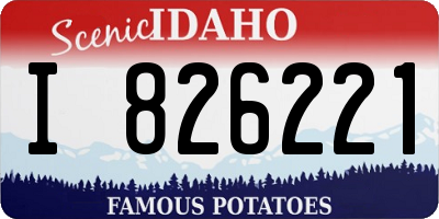 ID license plate I826221