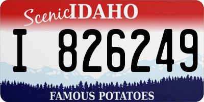 ID license plate I826249