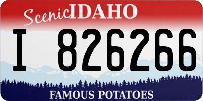 ID license plate I826266