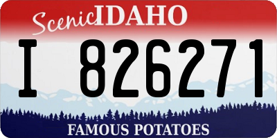 ID license plate I826271