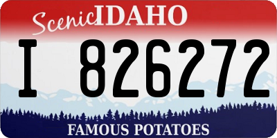 ID license plate I826272
