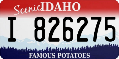 ID license plate I826275
