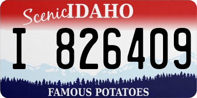 ID license plate I826409