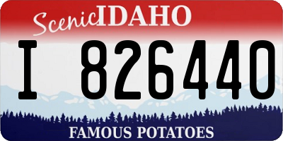 ID license plate I826440