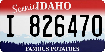 ID license plate I826470
