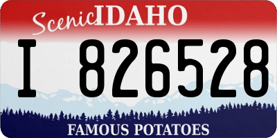 ID license plate I826528