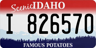 ID license plate I826570