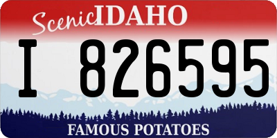 ID license plate I826595