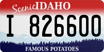 ID license plate I826600