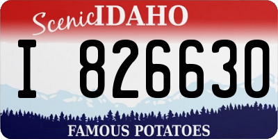 ID license plate I826630