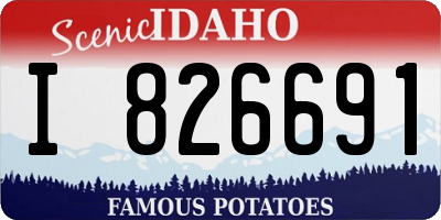 ID license plate I826691