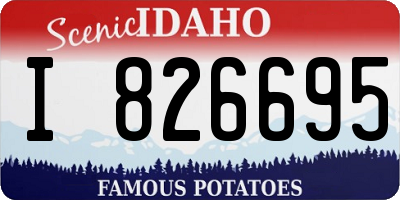 ID license plate I826695