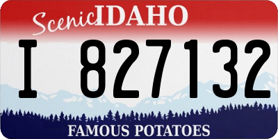 ID license plate I827132