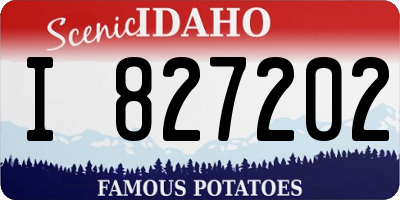 ID license plate I827202