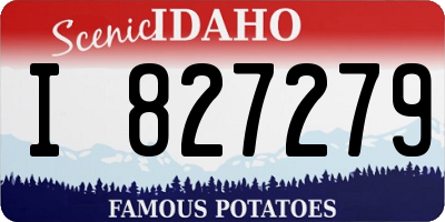ID license plate I827279