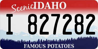 ID license plate I827282