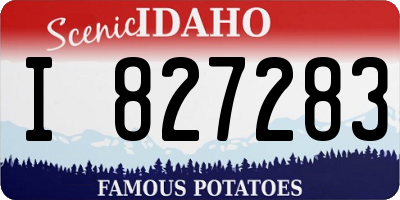 ID license plate I827283