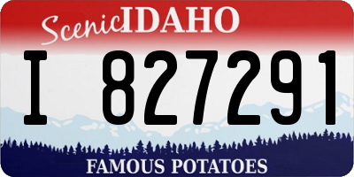 ID license plate I827291