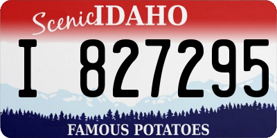 ID license plate I827295