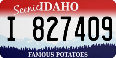 ID license plate I827409