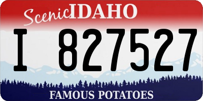 ID license plate I827527