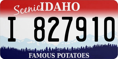 ID license plate I827910