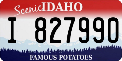 ID license plate I827990