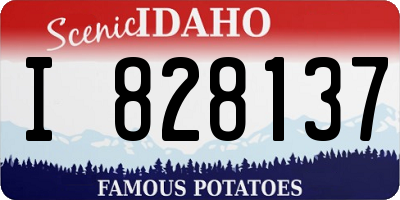 ID license plate I828137