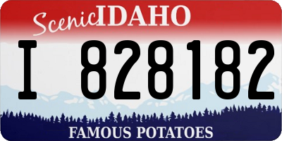 ID license plate I828182