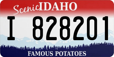 ID license plate I828201