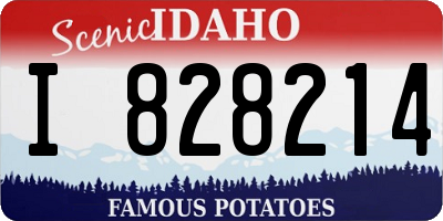 ID license plate I828214