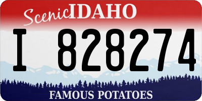 ID license plate I828274