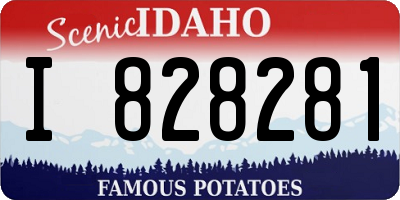 ID license plate I828281