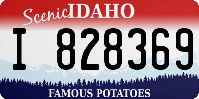 ID license plate I828369