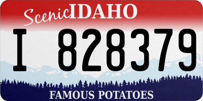 ID license plate I828379