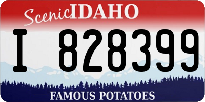 ID license plate I828399
