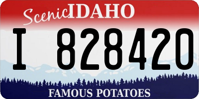 ID license plate I828420