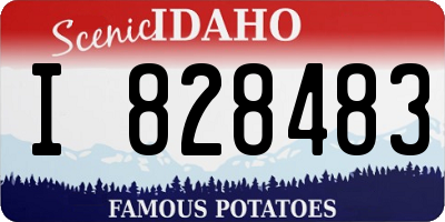 ID license plate I828483