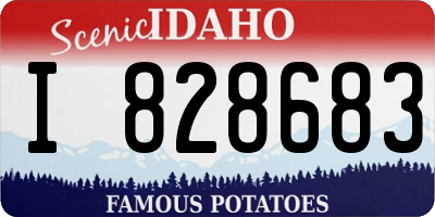 ID license plate I828683