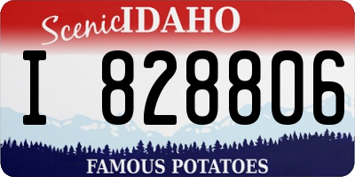 ID license plate I828806